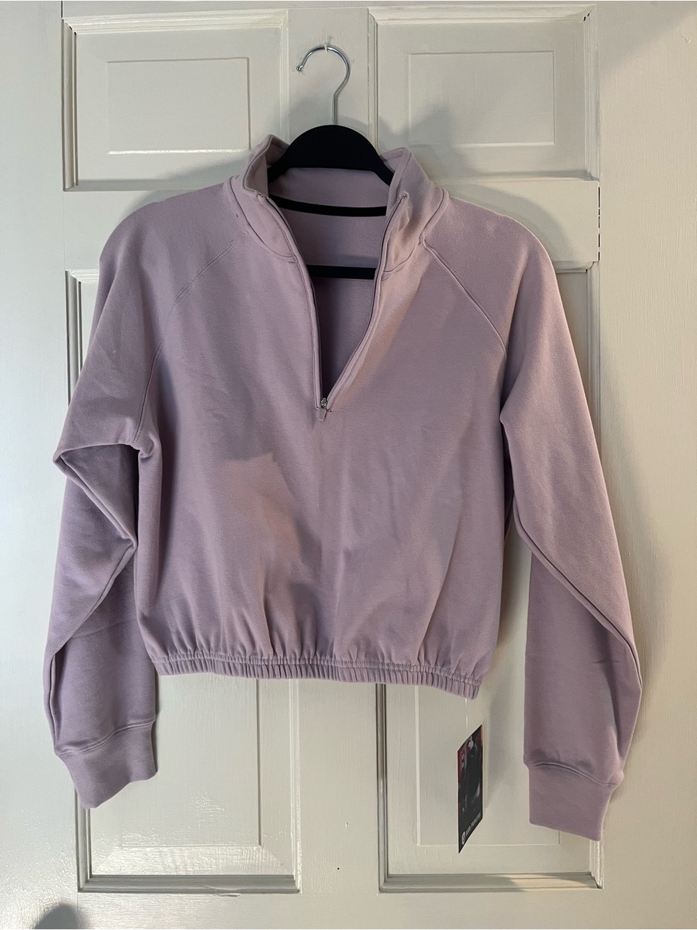 Born Primitive Lavender Half-Zip Cropped Pullover